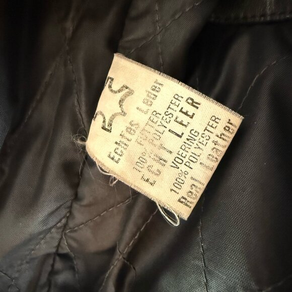 Vintage "Echtes Leder" (Genuine Leather) Motorcycle Jacket - Picture 5 of 6